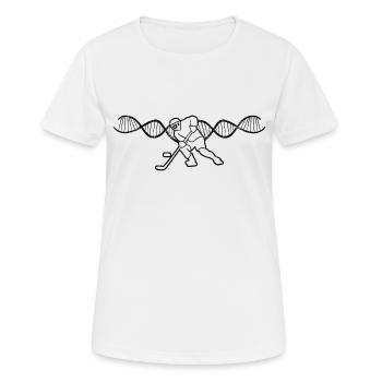 Eishockey Geschenk Wintersport Eishockeyteam - Frauen T-Shirt atmungsaktiv - Weiß - Vorne - AI Model Female 172 dark (172cm)