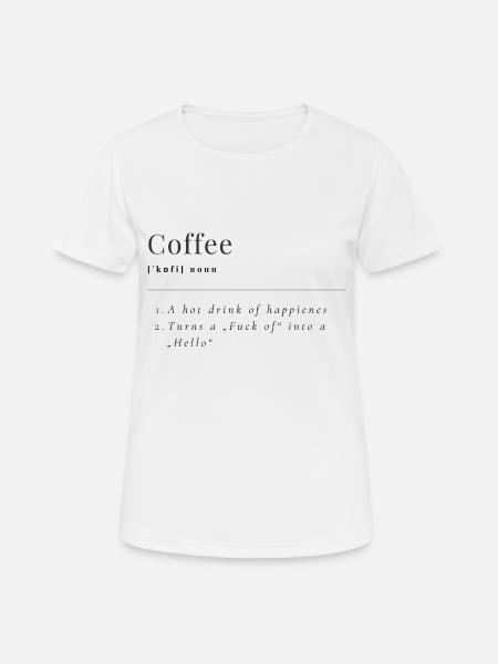 Coffee Definition - Women's Breathable T-Shirt - white