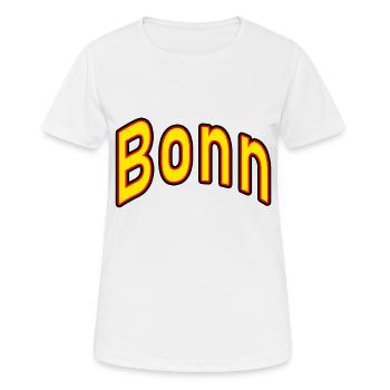 Bonn - Frauen T-Shirt atmungsaktiv - Weiß - Vorne - AI Model Female 172 dark (172cm)