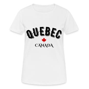 Quebec, Kanada - Frauen T-Shirt atmungsaktiv - Weiß - Vorne - AI Model Female 172 dark (172cm)