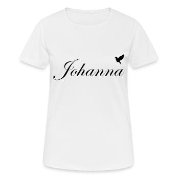 Johanna schöner Name Black - Frauen T-Shirt atmungsaktiv - Weiß - Vorne - AI Model Female 172 dark (172cm)
