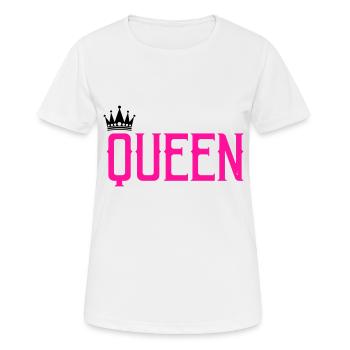 reine - T-shirt respirant Femme - blanc - Devant - AI Model Female 172 dark (172cm)