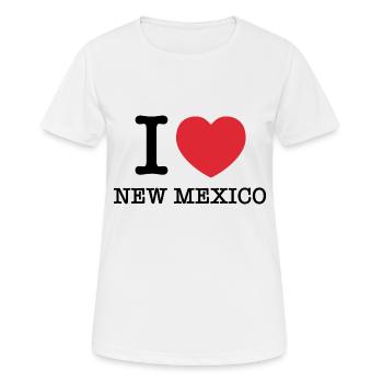 Ich liebe New Mexico | I Heart New Mexico - Frauen T-Shirt atmungsaktiv - Weiß - Vorne - AI Model Female 172 dark (172cm)