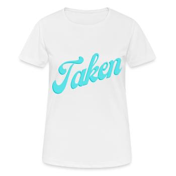 Taken - Frauen T-Shirt atmungsaktiv - Weiß - Vorne - AI Model Female 172 dark (172cm)