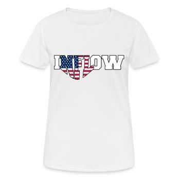 Afflux | Élection 2024 - T-shirt respirant Femme - blanc - Devant - AI Model Female 172 dark (172cm)