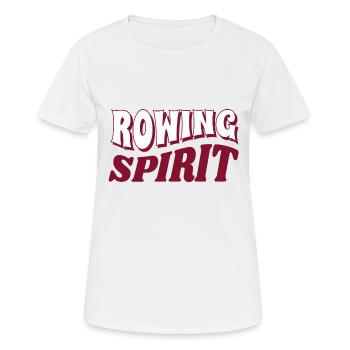 de l’aviron - Aviron - Rameur - Rameur - T-shirt respirant Femme - blanc - Devant - AI Model Female 172 dark (172cm)