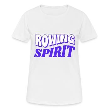 Rowing Spirit - Rudern - Ruderer - Ruderin - Frauen T-Shirt atmungsaktiv - Weiß - Vorne - AI Model Female 172 dark (172cm)
