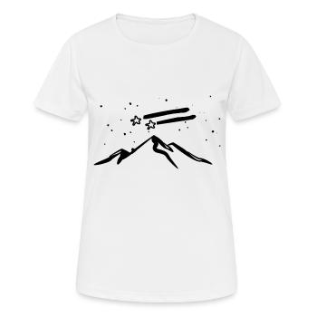 Sternenstaub - Frauen T-Shirt atmungsaktiv - Weiß - Vorne - AI Model Female 172 dark (172cm)