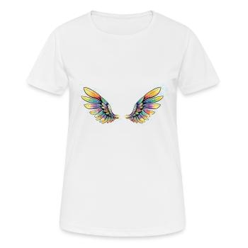 Aile - T-shirt respirant Femme - blanc - Devant - AI Model Female 172 dark (172cm)