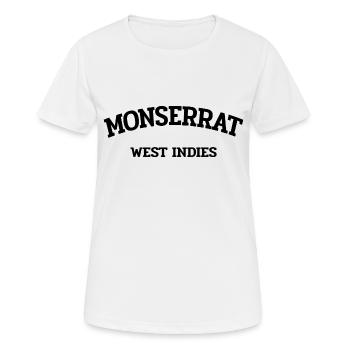 Monserrat - Plymouth - Karibik - West Indies - Frauen T-Shirt atmungsaktiv - Weiß - Vorne - AI Model Female 172 dark (172cm)