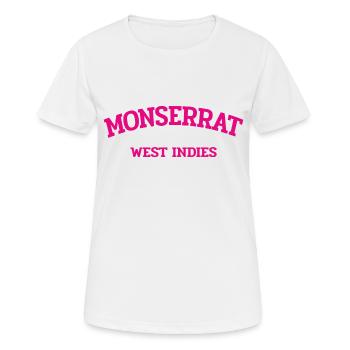 Monserrat - Plymouth - Karibik - West Indies - Frauen T-Shirt atmungsaktiv - Weiß - Vorne - AI Model Female 172 dark (172cm)