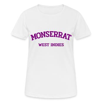 Monserrat - Plymouth - Caribbean - West Indies - Women's Breathable T-Shirt - white - Front - AI Model Female 172 dark (172cm)