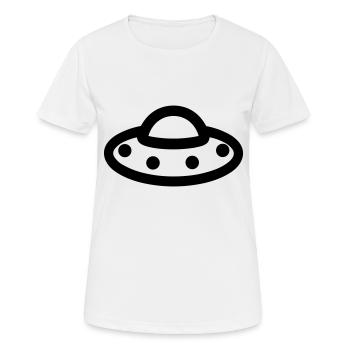 soucoupe volante - T-shirt respirant Femme - blanc - Devant - AI Model Female 172 dark (172cm)