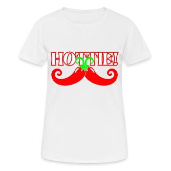 Hottie shirt red pepper - Women's Breathable T-Shirt - white - Front - AI Model Female 172 dark (172cm)