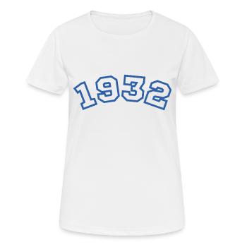 1932 Sport Blau - Frauen T-Shirt atmungsaktiv - Weiß - Vorne - AI Model Female 172 dark (172cm)