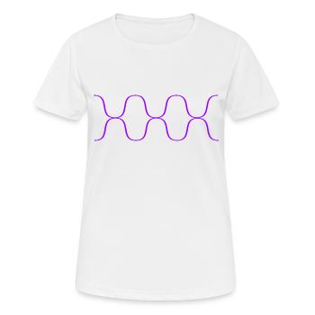 waves - Women's Breathable T-Shirt - white - Front - AI Model Female 172 dark (172cm)