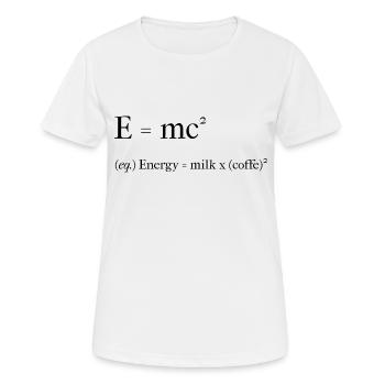 Ich brauche Kaffe. - Frauen T-Shirt atmungsaktiv - Weiß - Vorne - AI Model Female 172 dark (172cm)