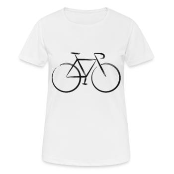 Wasserzeichen schwarz - Frauen T-Shirt atmungsaktiv - Weiß - Vorne - AI Model Female 172 dark (172cm)