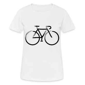 Traits 5 Noir - T-shirt respirant Femme - blanc - Devant - AI Model Female 172 dark (172cm)