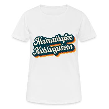 Heimathafen Kühlungsborn Andenken - Frauen T-Shirt atmungsaktiv - Weiß - Vorne - AI Model Female 172 dark (172cm)