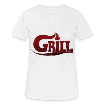 BBQ - Summer - BBQ - Women's Breathable T-Shirt - white - Front - AI Model Female 172 dark (172cm)