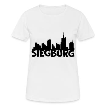 Siegburg Skyline - Women's Breathable T-Shirt - white - Front - AI Model Female 172 dark (172cm)
