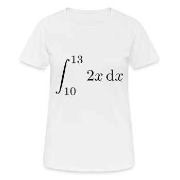 69 - Frauen T-Shirt atmungsaktiv - Weiß - Vorne - AI Model Female 172 dark (172cm)