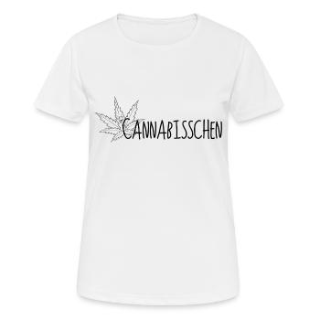 Cannabisschen Marihuana Weed - schwarz - Frauen T-Shirt atmungsaktiv - Weiß - Vorne - AI Model Female 172 dark (172cm)