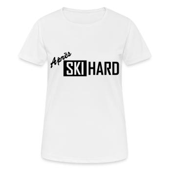 apres ski hard - T-shirt respirant Femme - blanc - Devant - AI Model Female 172 dark (172cm)