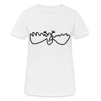 Oiseau mort - T-shirt respirant Femme - blanc - Devant - AI Model Female 172 dark (172cm)