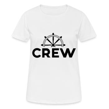 CREW - Women's Breathable T-Shirt - white - Front - AI Model Female 172 dark (172cm)