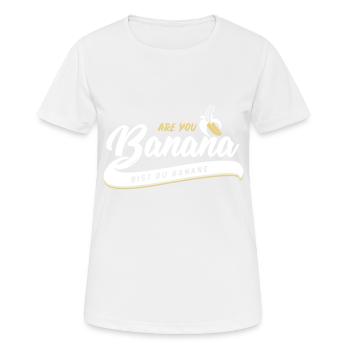 Are you Banana - Are you a banana? - Women's Breathable T-Shirt - white - Front - AI Model Female 172 dark (172cm)
