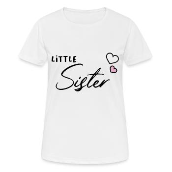 Little sister siblings heart - Women's Breathable T-Shirt - white - Front - AI Model Female 172 dark (172cm)