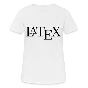 Latex - Women's Breathable T-Shirt - white - Front - AI Model Female 172 dark (172cm)