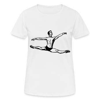 dancer - Women's Breathable T-Shirt - white - Front - AI Model Female 172 dark (172cm)