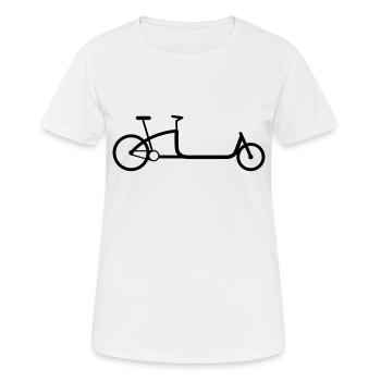 La grande roue de chargement - T-shirt respirant Femme - blanc - Devant - AI Model Female 172 dark (172cm)