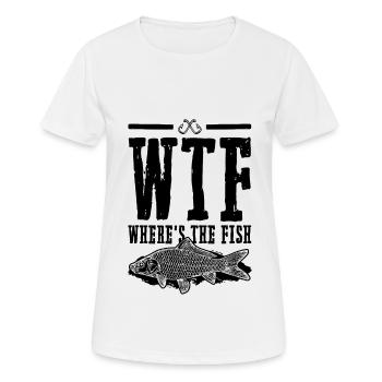 Pêche pêche pêche - T-shirt respirant Femme - blanc - Devant - AI Model Female 172 dark (172cm)