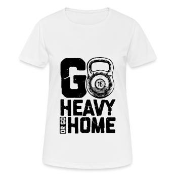 Fitness heavy workout - T-shirt respirant Femme - blanc - Devant - AI Model Female 172 dark (172cm)