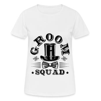 Groom Squad Team - T-shirt respirant Femme - blanc - Devant - AI Model Female 172 dark (172cm)