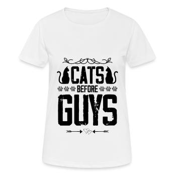 katze katzen - Frauen T-Shirt atmungsaktiv - Weiß - Vorne - AI Model Female 172 dark (172cm)