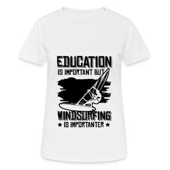 windsurfer windsurfing - Frauen T-Shirt atmungsaktiv - Weiß - Vorne - AI Model Female 172 dark (172cm)