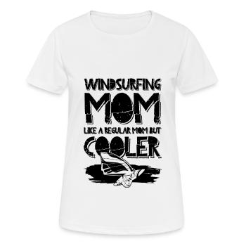 Windsurfing mama - Frauen T-Shirt atmungsaktiv - Weiß - Vorne - AI Model Female 172 dark (172cm)