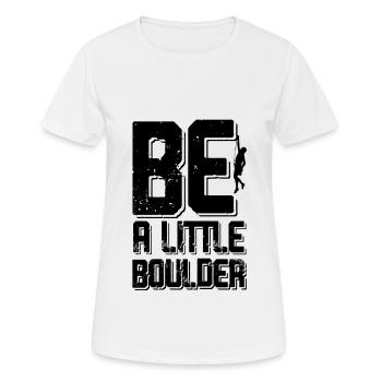 Bouldering grimpe - T-shirt respirant Femme - blanc - Devant - AI Model Female 172 dark (172cm)