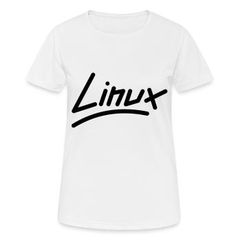 Linux - Vector - Women's Breathable T-Shirt - white - Front - AI Model Female 172 dark (172cm)
