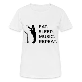 Dirigenten Dirigent Musik Dirigieren Geschenk - Frauen T-Shirt atmungsaktiv - Weiß - Vorne - AI Model Female 172 dark (172cm)