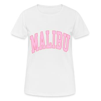 MALIBU PREPPY ROSE - T-shirt respirant Femme - blanc - Devant - AI Model Female 172 dark (172cm)