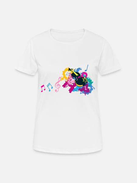 Violinmusik Note CLE Sol Fantasy - Frauen T-Shirt atmungsaktiv - Weiß
