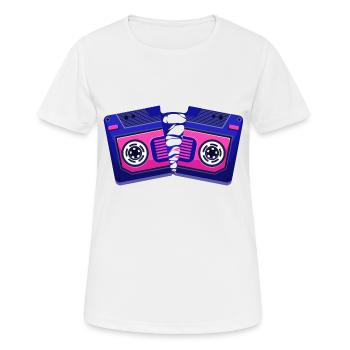cassette cassée - T-shirt respirant Femme - blanc - Devant - AI Model Female 172 dark (172cm)