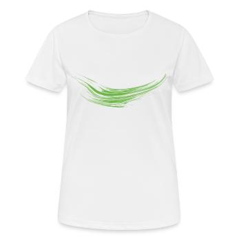 Farbkleckse Kleckse Farbspritzer Maler Geschenk - Frauen T-Shirt atmungsaktiv - Weiß - Vorne - AI Model Female 172 dark (172cm)