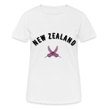 Neuseeland - Frauen T-Shirt atmungsaktiv - Weiß - Vorne - AI Model Female 172 dark (172cm)